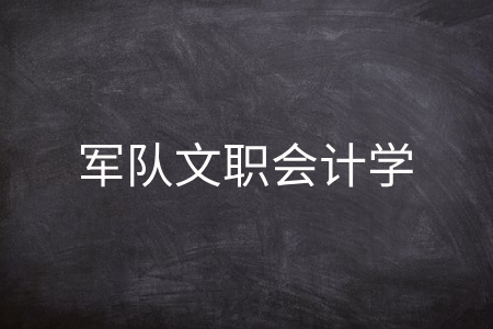 军队文职会计学